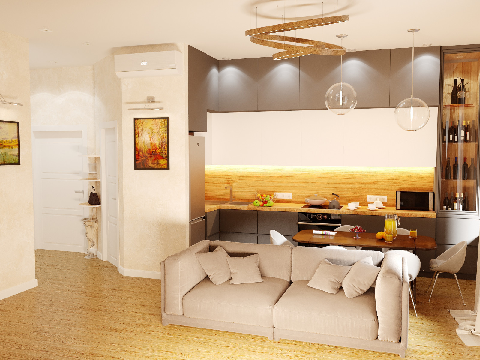 Дизайн-проект квартиры в ЖК Скандинавия