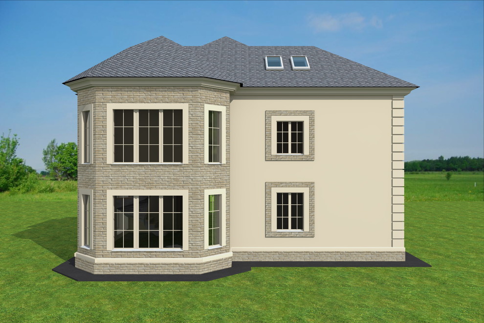 Визуализация фасада со стороны эркера