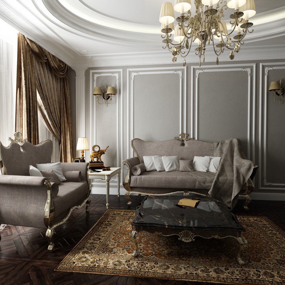 Визуализация лепнины в интерьере