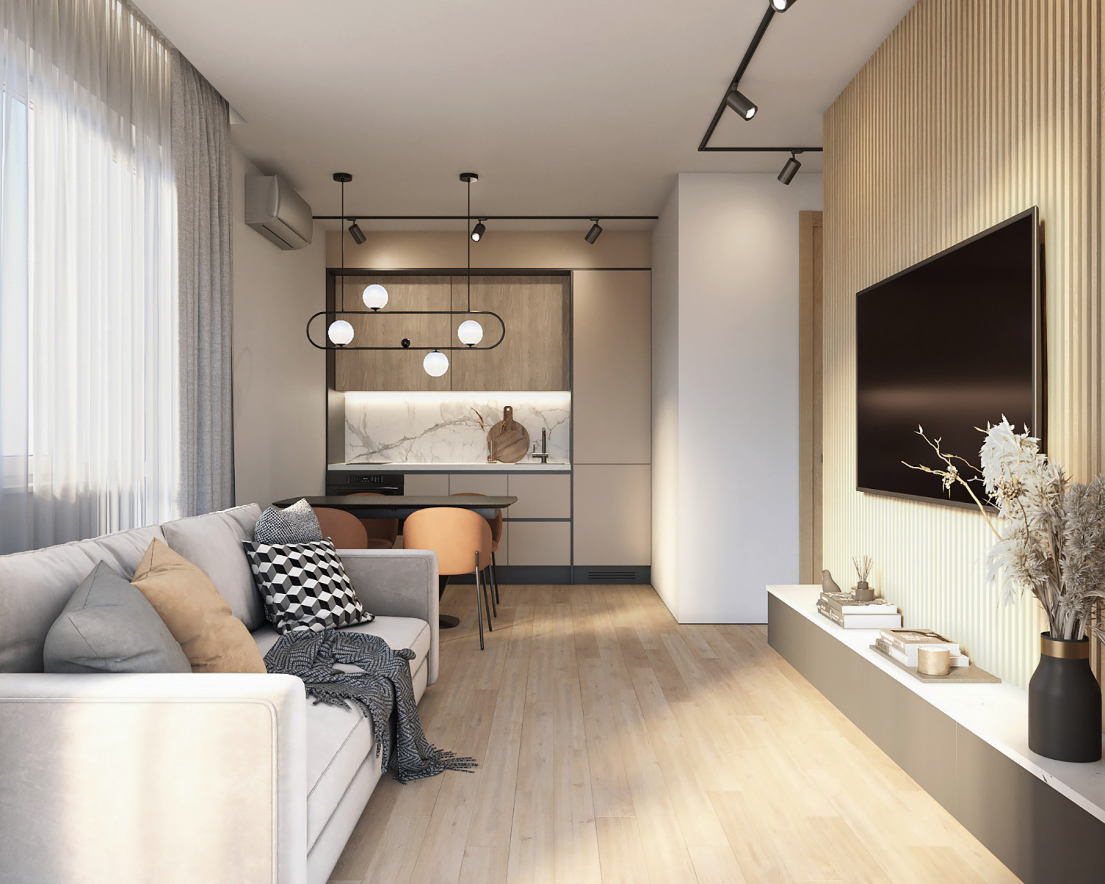 Семейное гнездышко в современном стиле, 57 м.кв