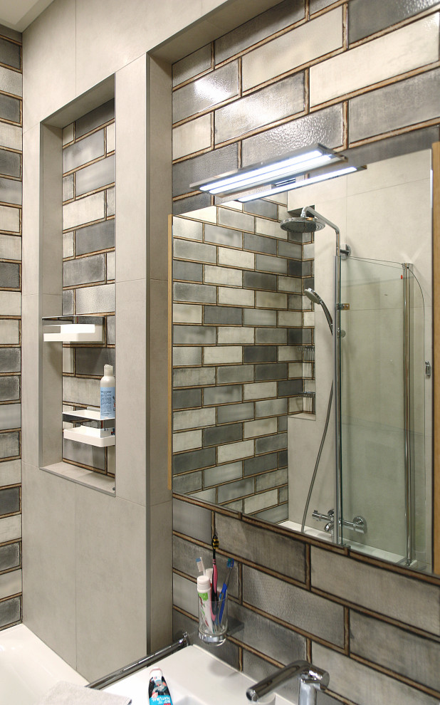 Обложка проекта: Ванная с плиткой Diеsеl