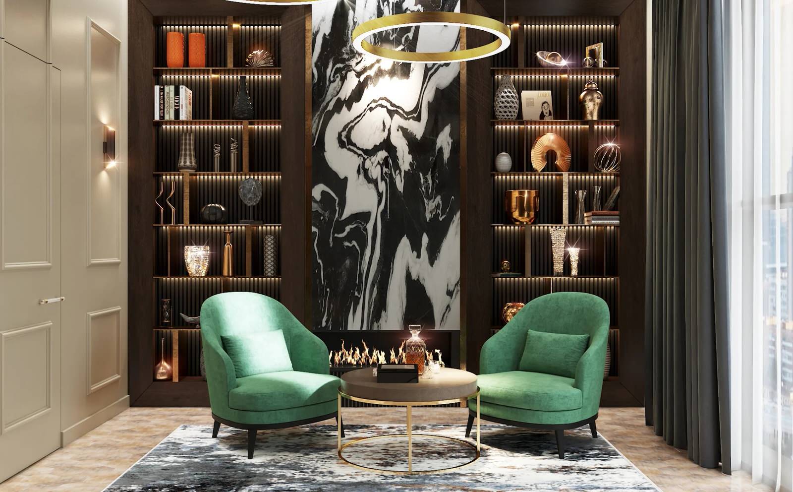 Камин в кабинете