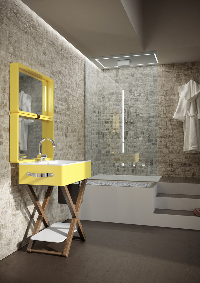 Хороший вопрос: Как добавить цвета ванной комнате, не меняя отделку