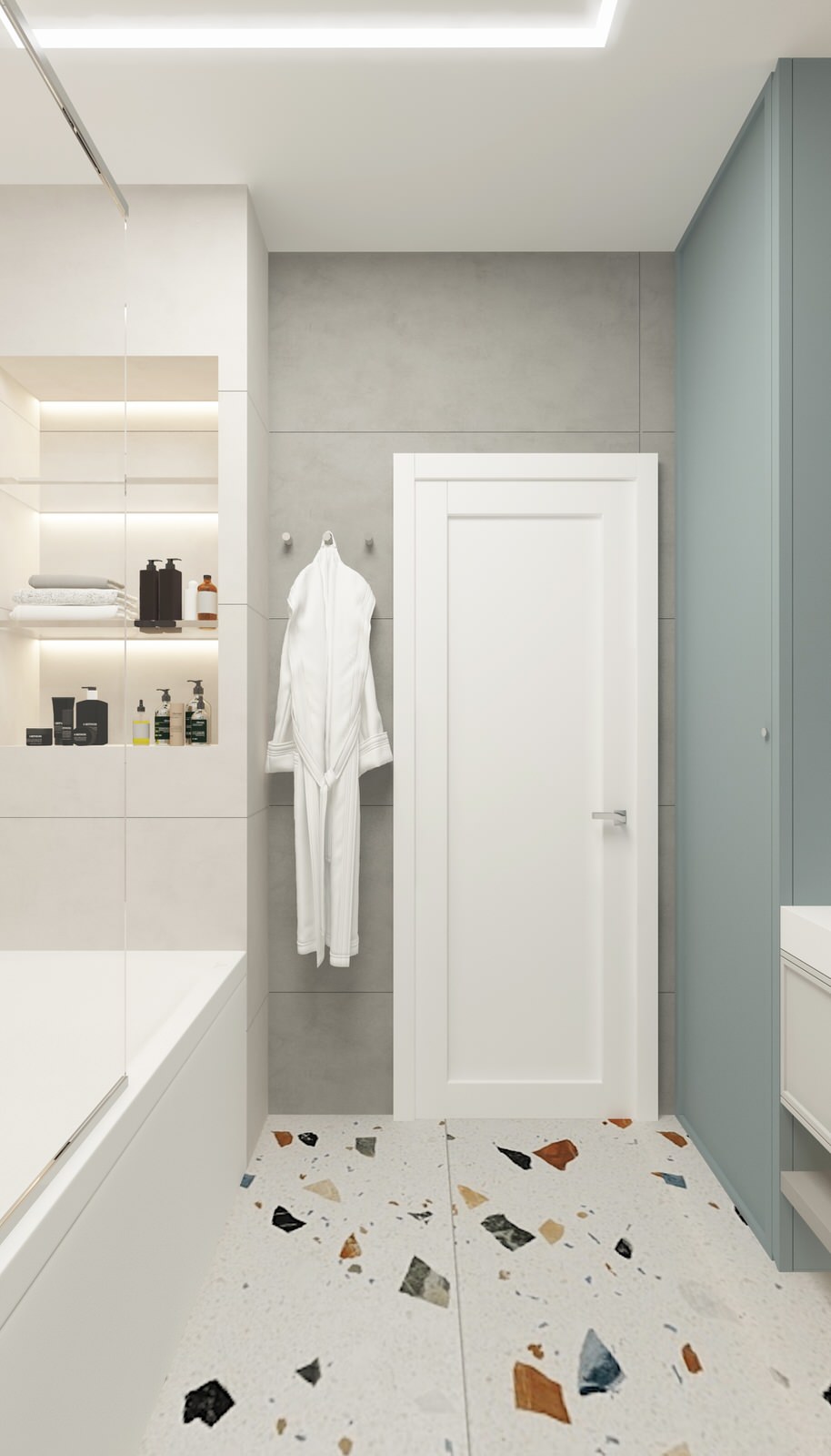 Проект трехкомнатной квартиры г. Ростов-на-Дону