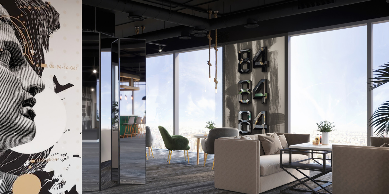 Event Hall - дизайн открытого пространства для мероприятий в Москва-Сити