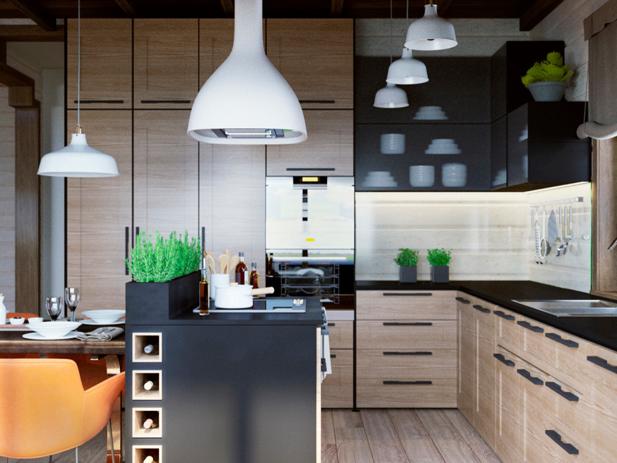 ПРОЕКТ ИНТЕРЬЕРА ДОМА НА ЧЕРНОЙ РЕЧКЕ во Владивостоке)