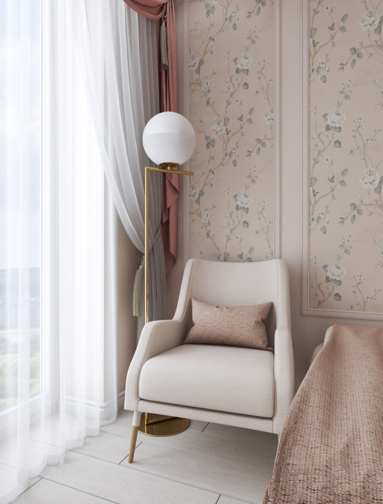 Спальня для девушки пианистки — дизайн нео классика