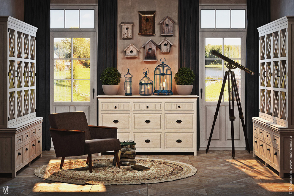 Обложка проекта: Жилая комната с использованием мебели Сенчери