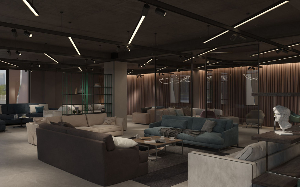 Интерьер мебельного магазина.