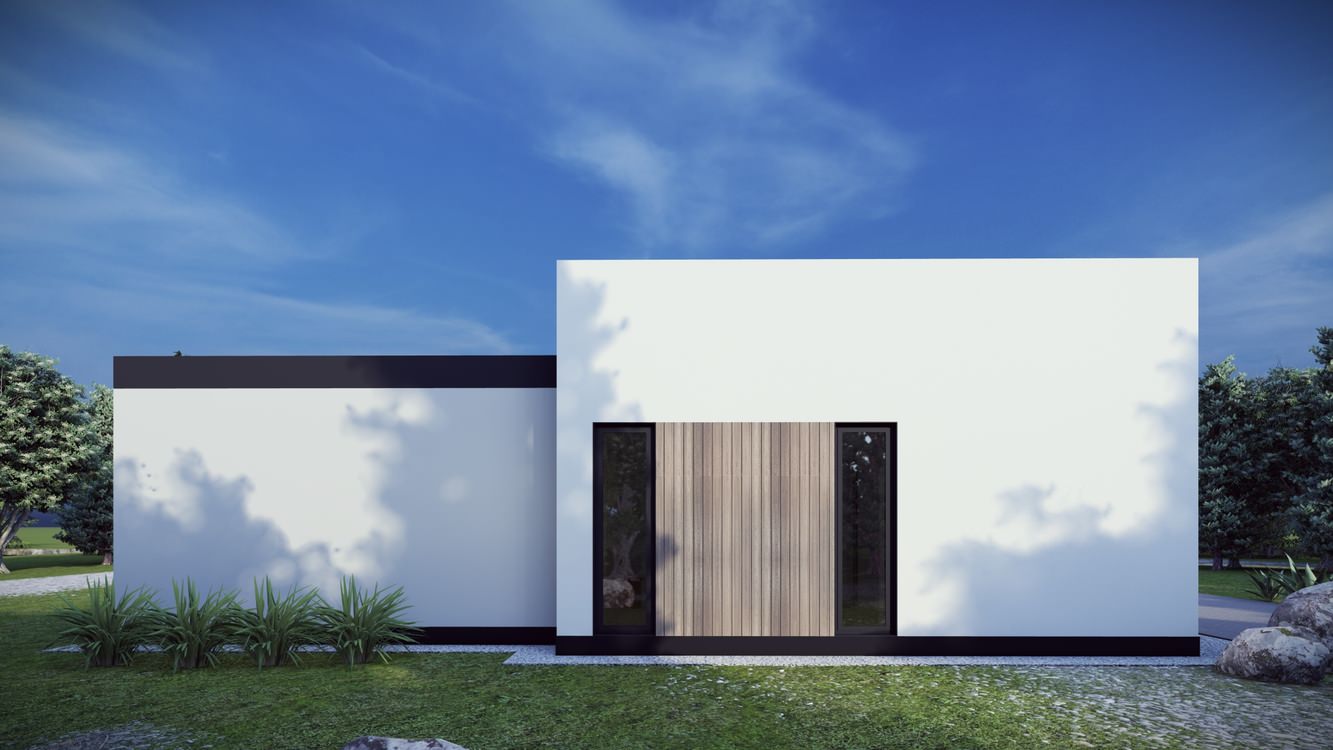 Минимал 105 | Эскизный проект современного одноэтажного дома