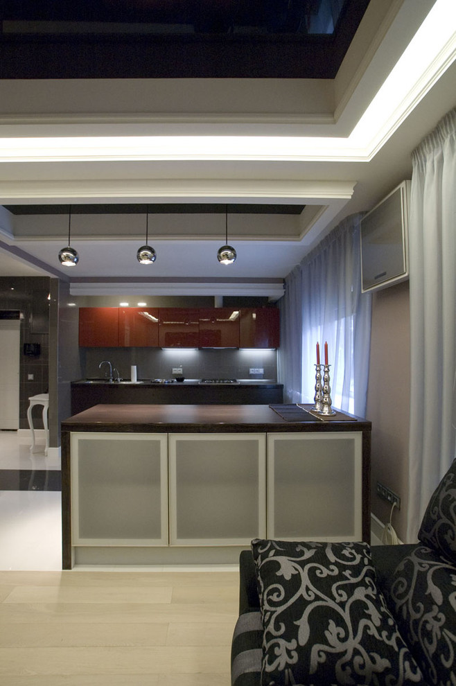 черно-белый интерьер