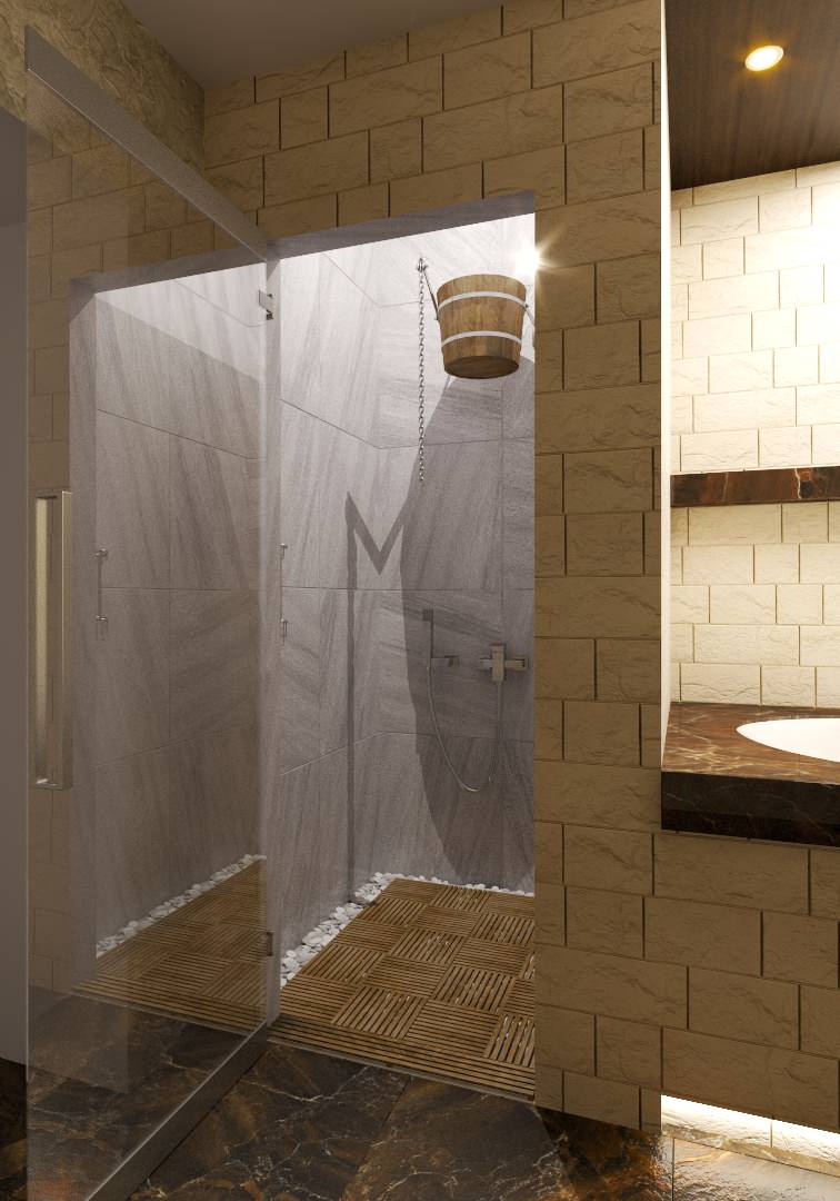 Душевая с плиткой от Kerama Marazzi