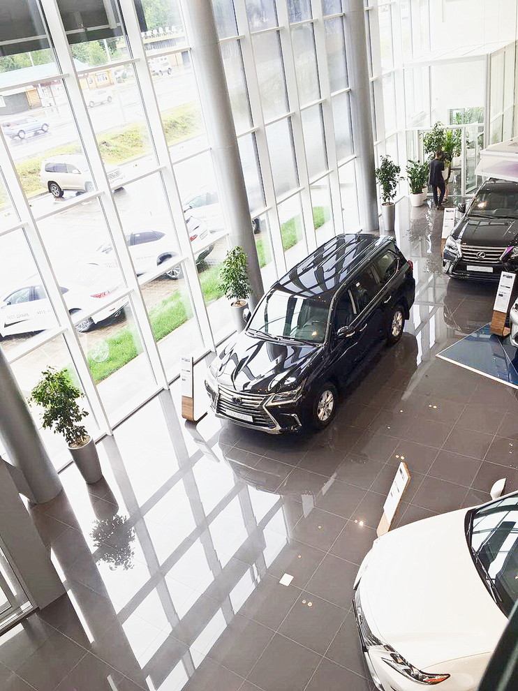 Озеленение автосалона Лексус Хабаровск