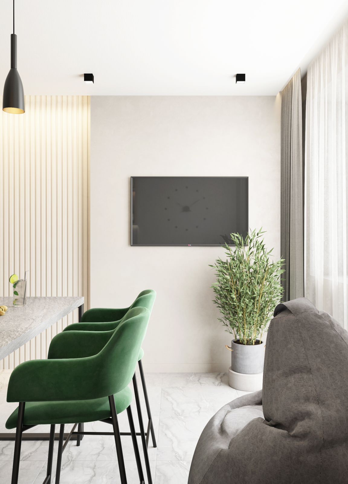 Однушка в стиле минимализм