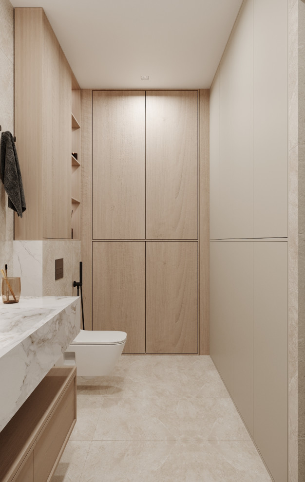 Современный таунхаус в теплой бежевой гамме