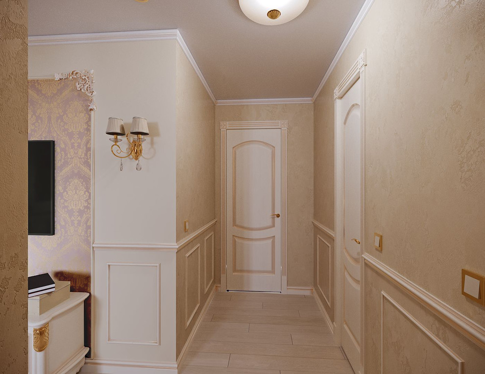 гостиная,совмещенная с кухней в стиле "ар-деко"