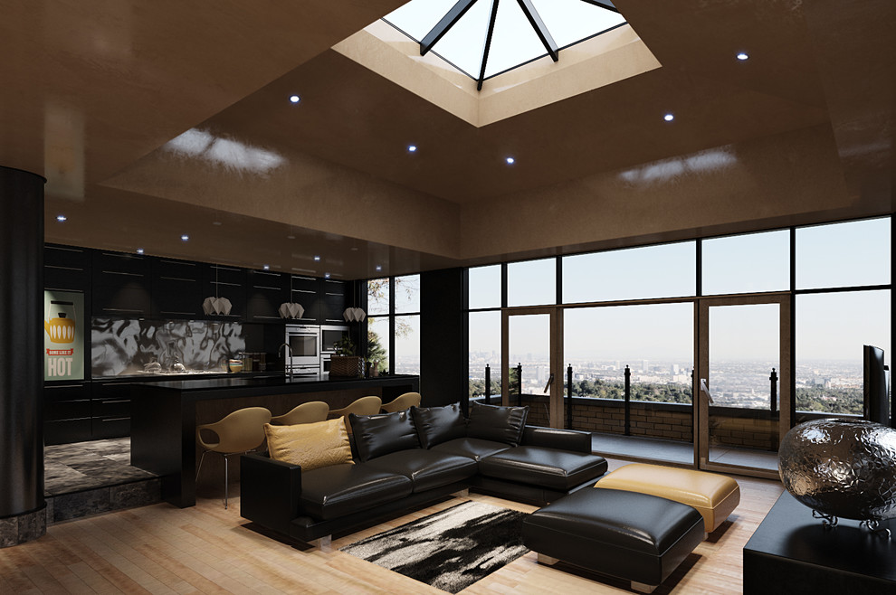 Обложка проекта: Визуализация пентхауса (день и вечер)