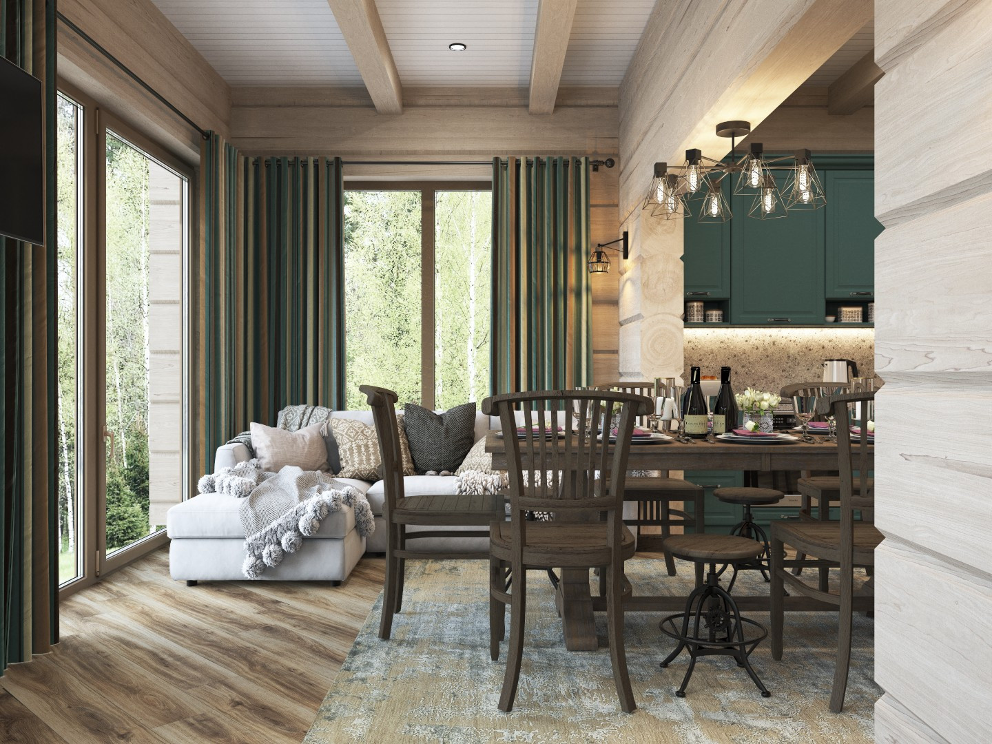 Дом-с баней для временного прибывания