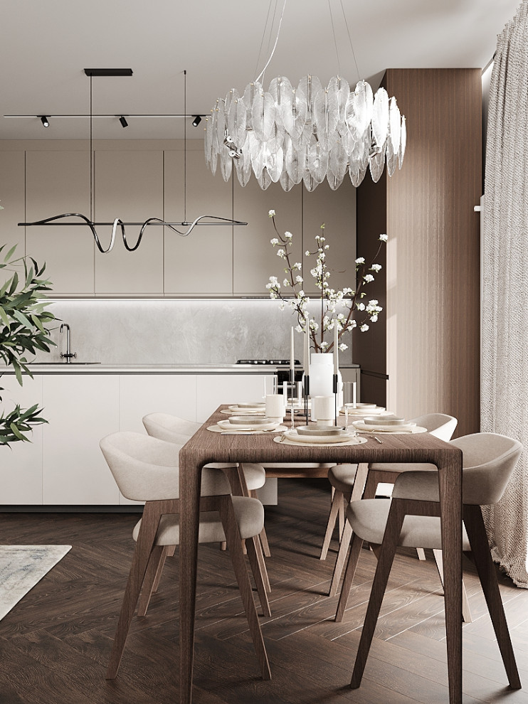 Кухня-гостиная в загородном доме