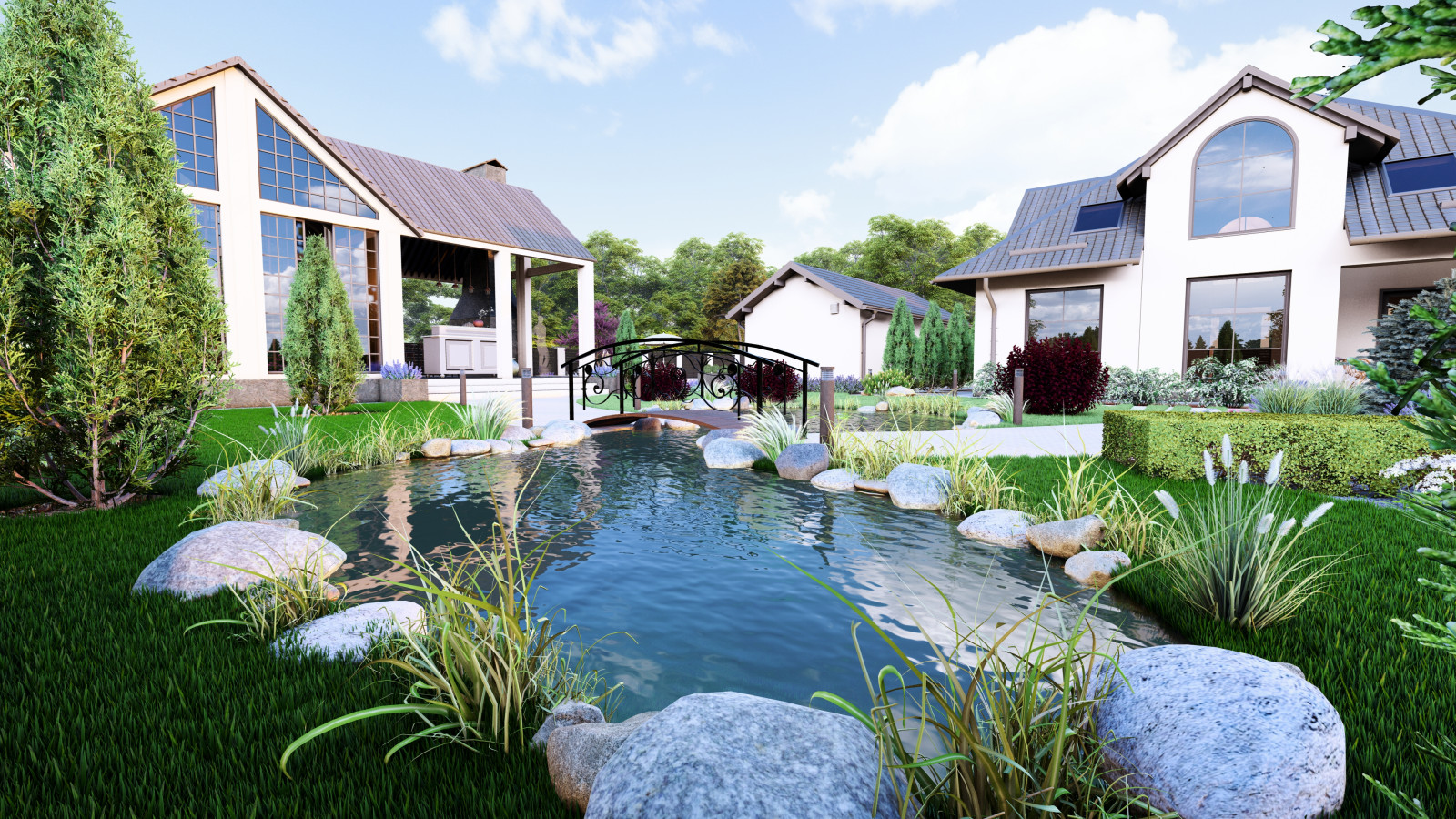 Ландшафтный проект загородного дома