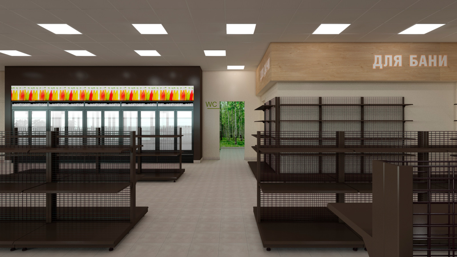 Проект интерьера АЗС