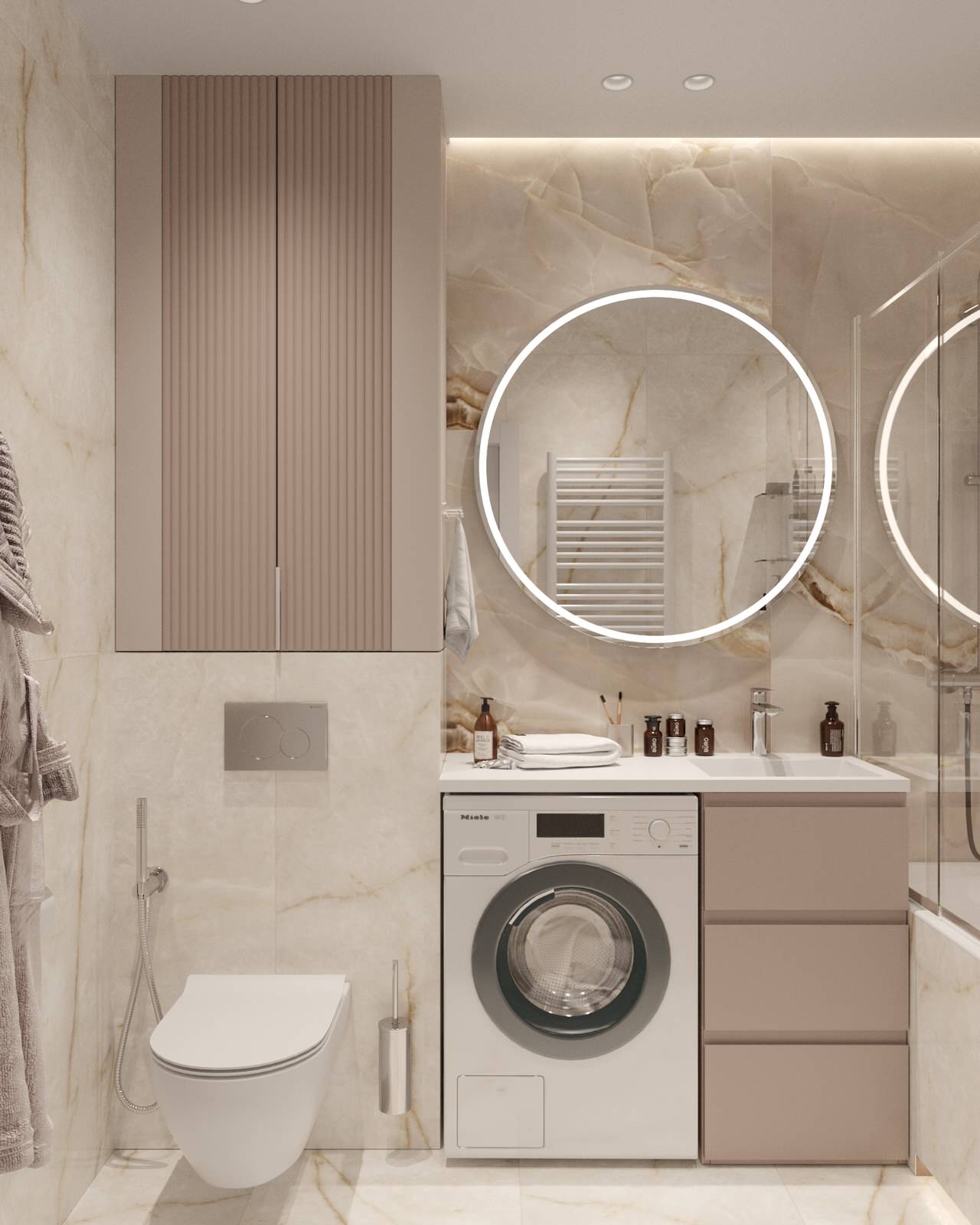 Дизайн квартиры в ЖК «Солярис» с большой лоджией