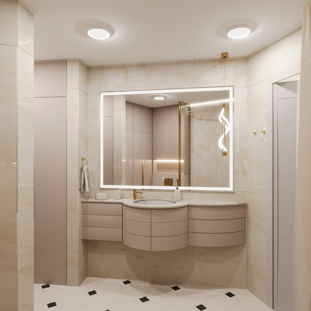 Обложка проекта: Дизайн ванной комнаты