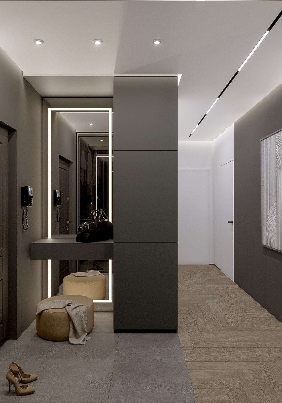 Квартира в современном стиле с элементами Лофт