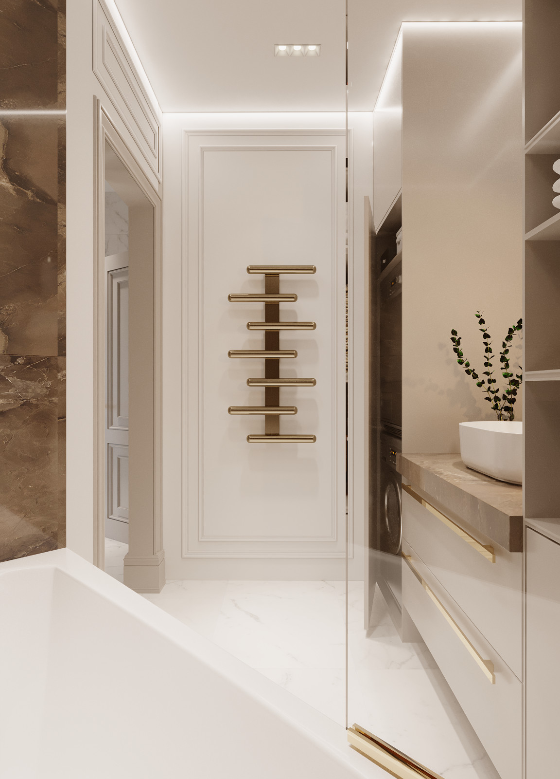 Светлый интерьер в классическом стиле