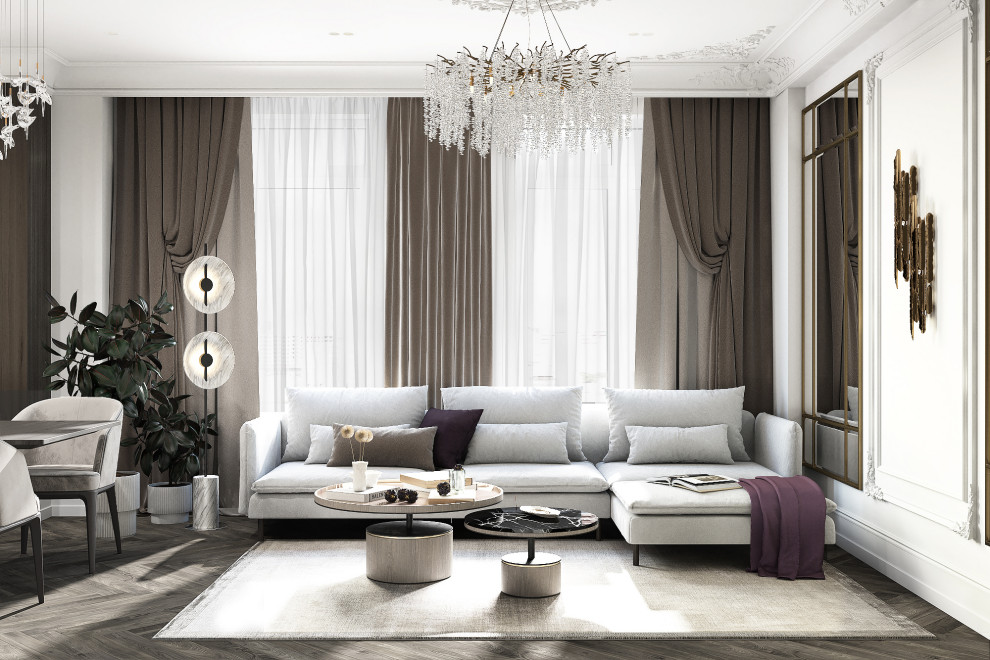 Драгоценная шкатулка, проект в стиле Арт-деко в ЖК Тихвин