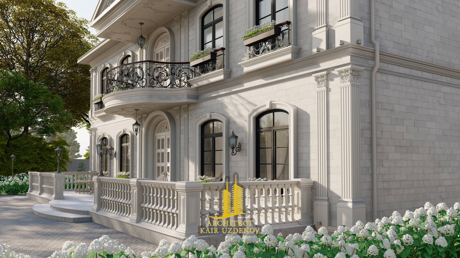 Проект дома в стиле Французский ренесанс