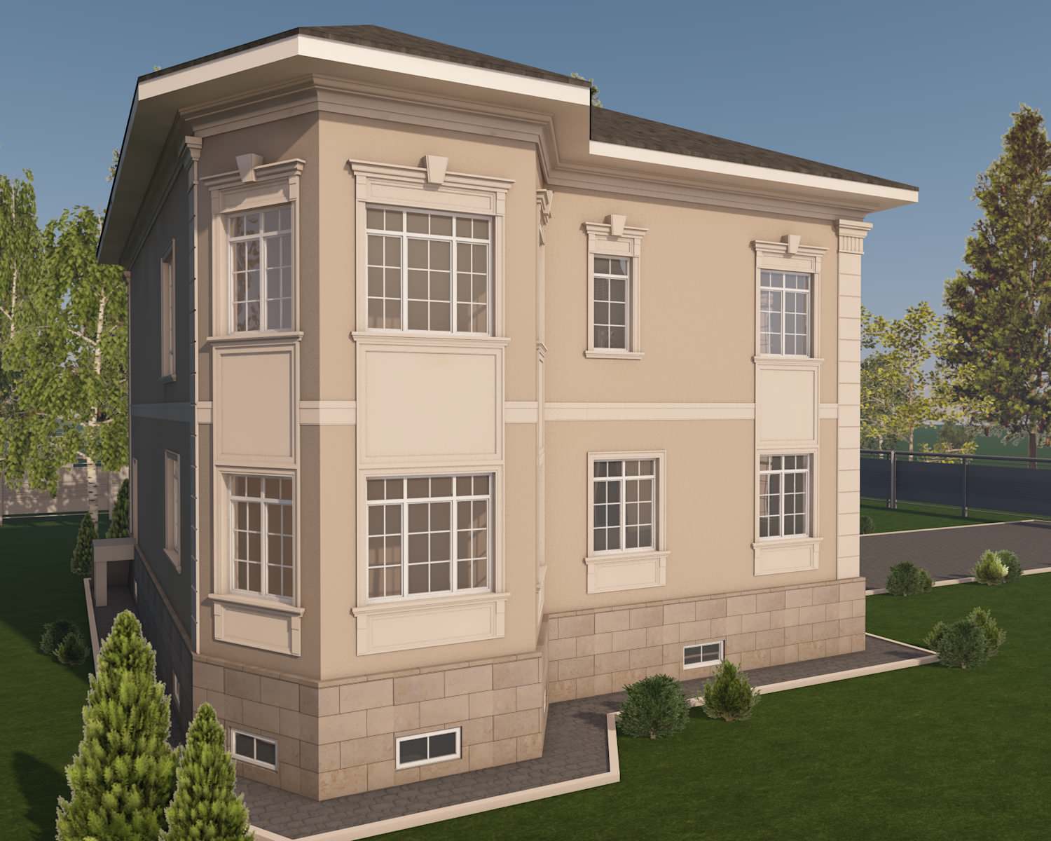 Дизайн фасадов загородных домов