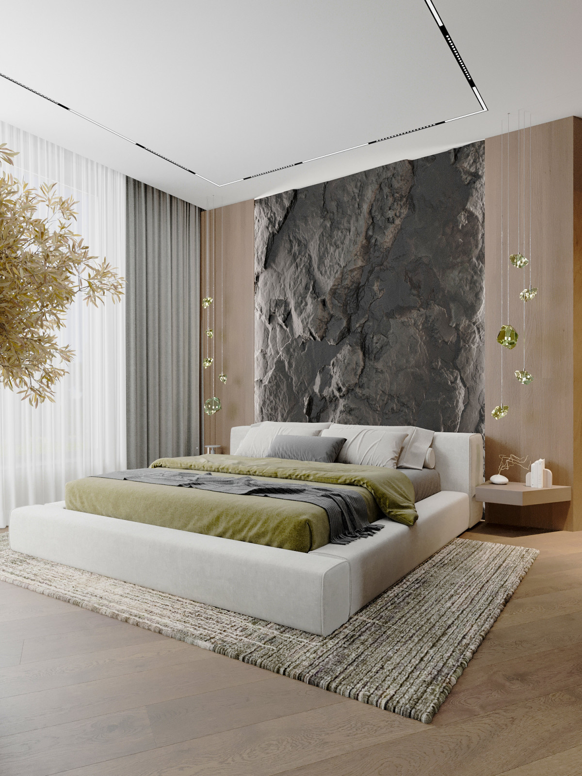 Загорожный Дом Мастер спальня