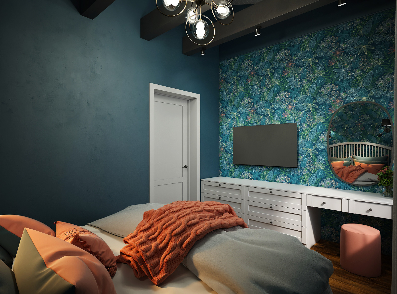 Спальня в загородном доме