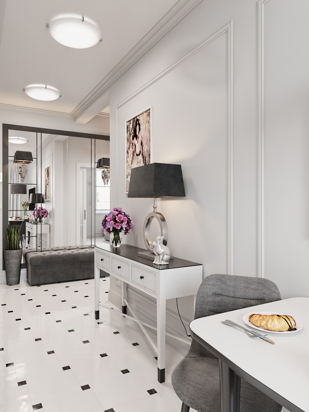 Контрастный белый