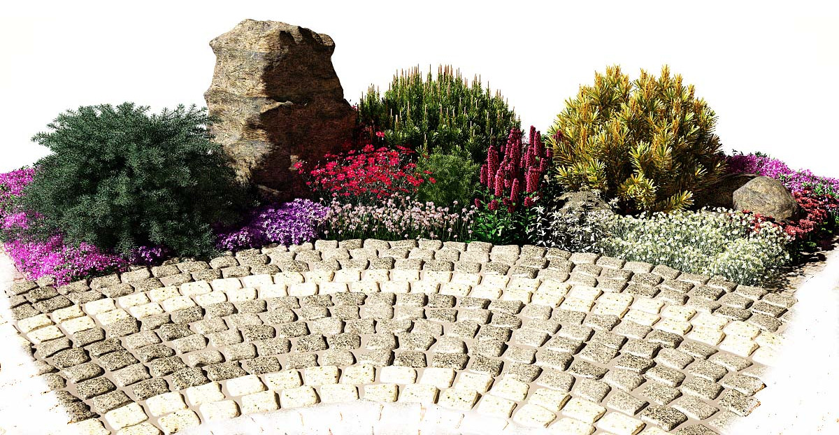 Рокарий в зоне отдыха