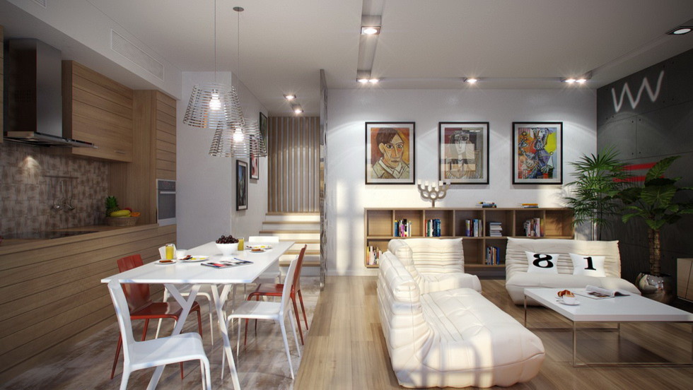 Дизайн интерьера квартиры "Яркий постмодерн"