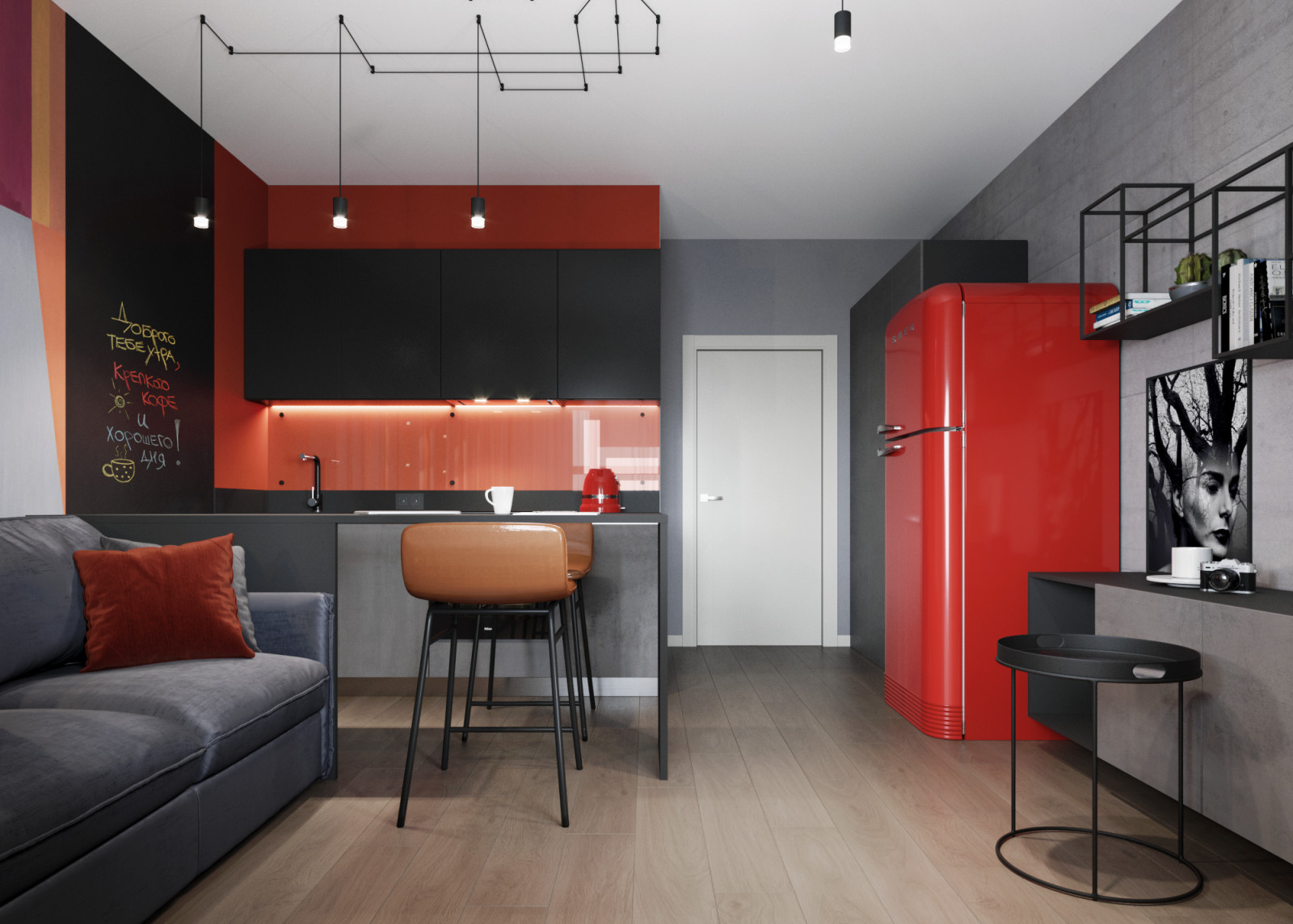 Квартира-студия на Яхтенной