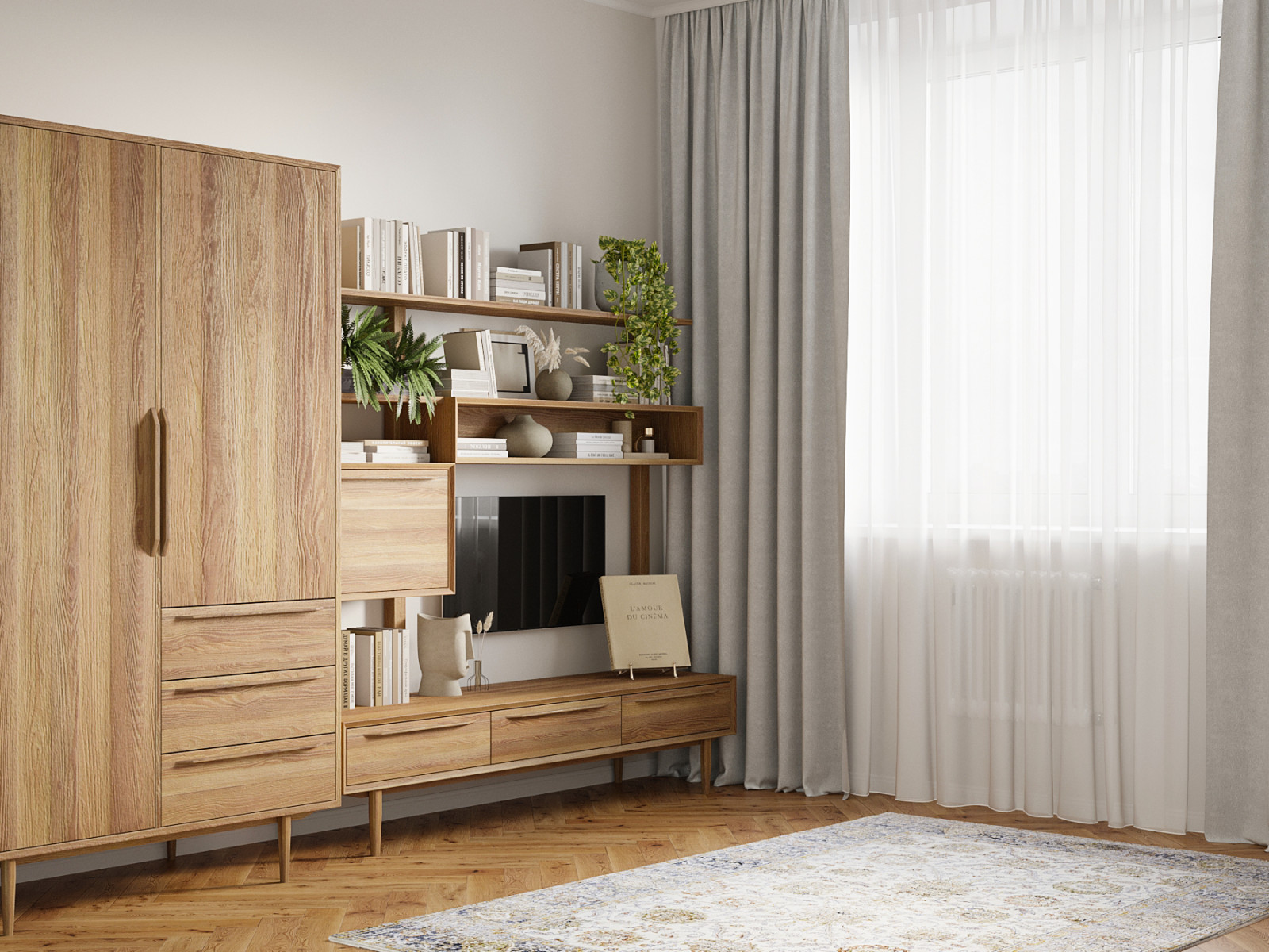 Квартира на Кутузовском проспекте с элементами ретро