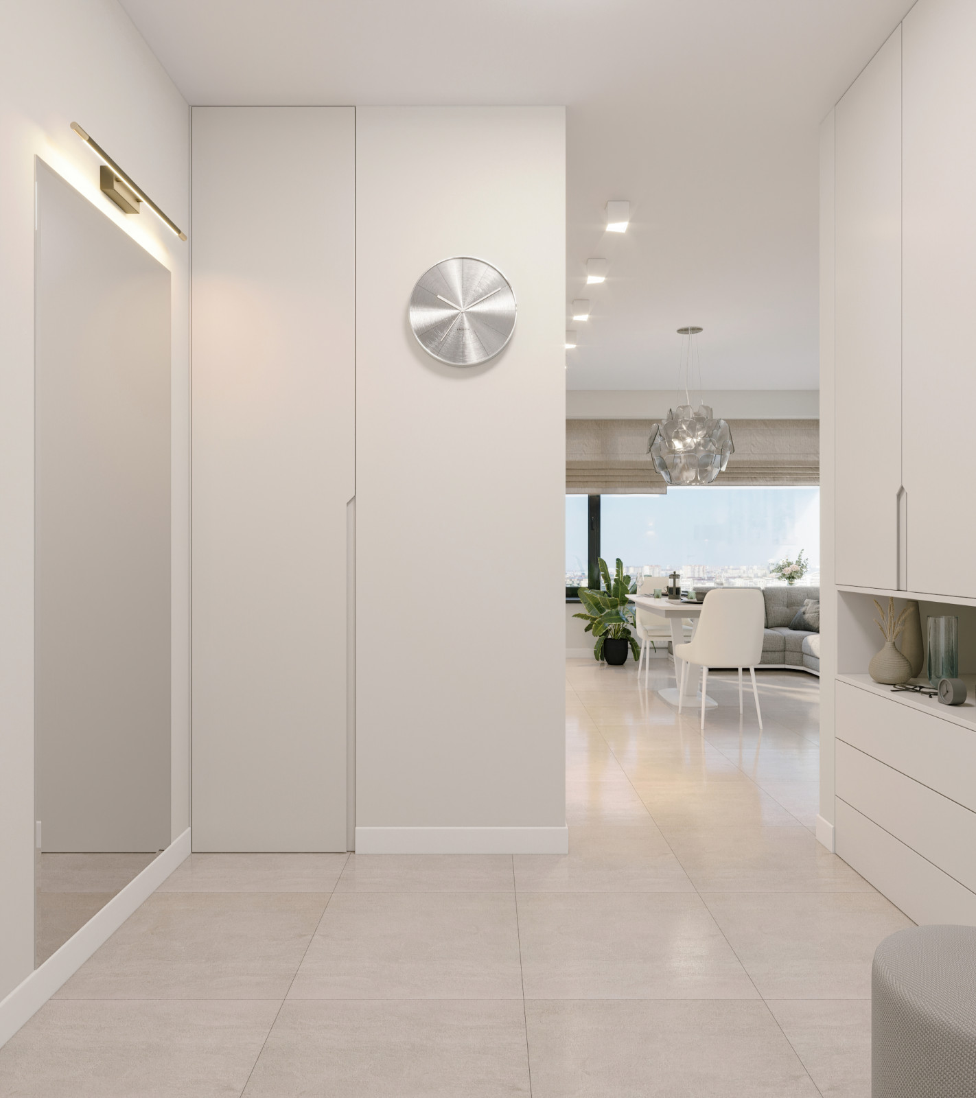 Белый интерьер на Беломорской