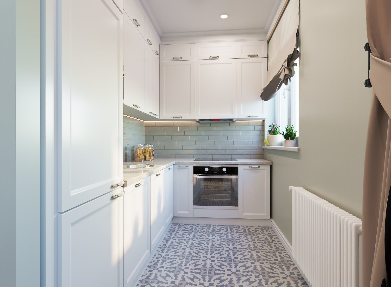 Дизайн проект 2х-комнатной квартиры в современной классике