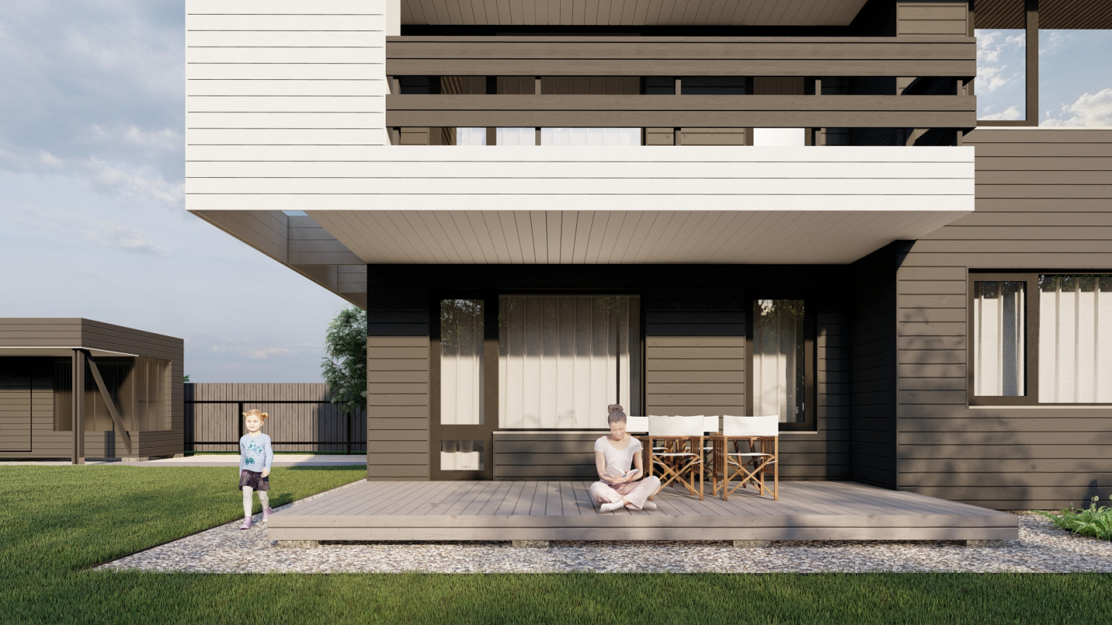 Каркасный дом в Зимней Горке