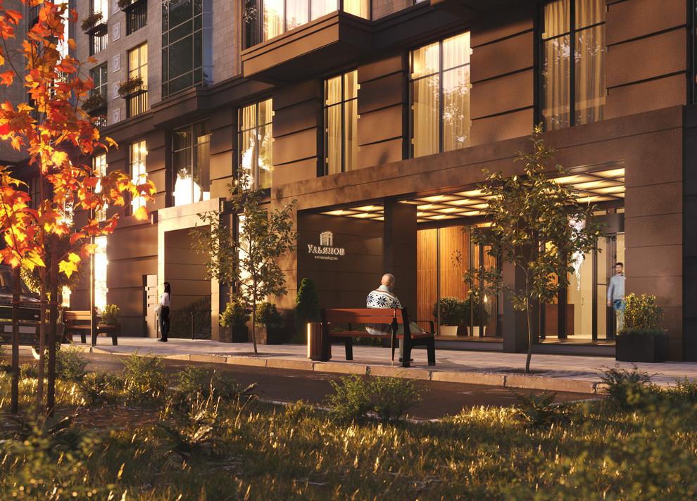 Визуализация клубного дома в "Сталинском стиле"