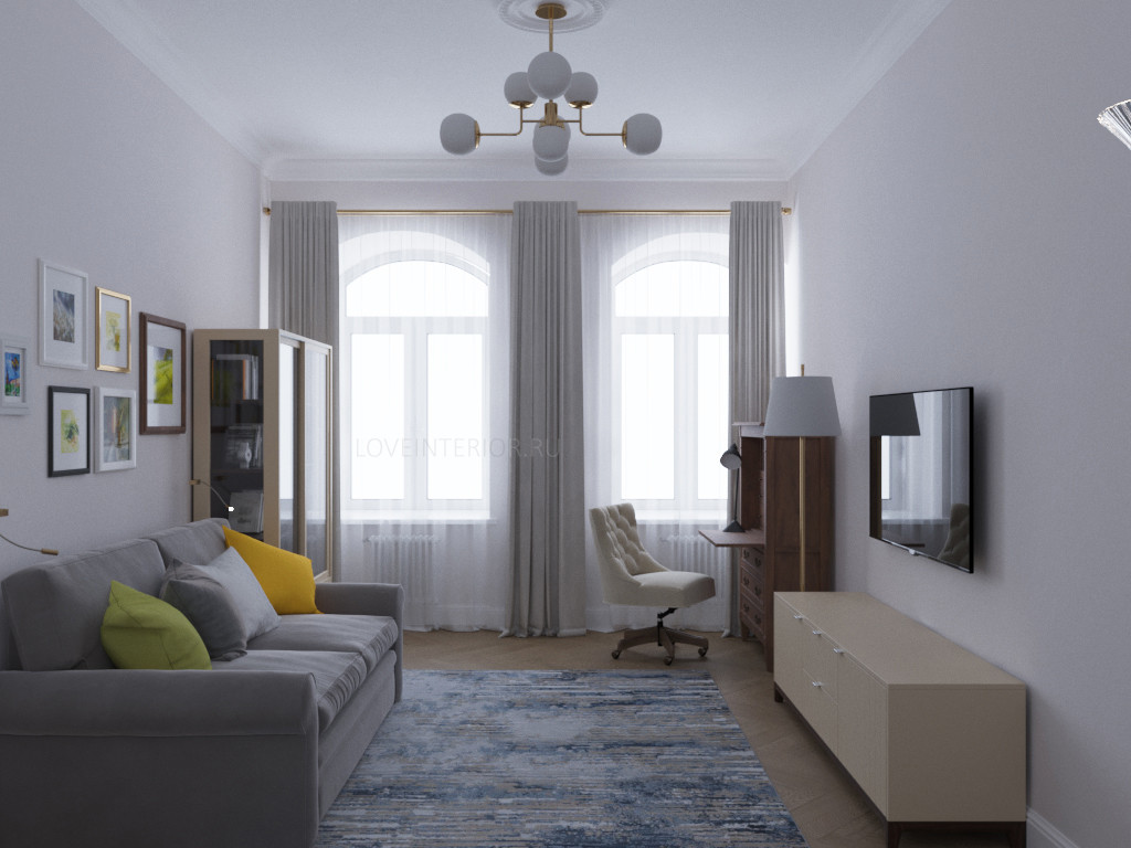 Квартира в доме, построенном в XIX веке в центре Москвы