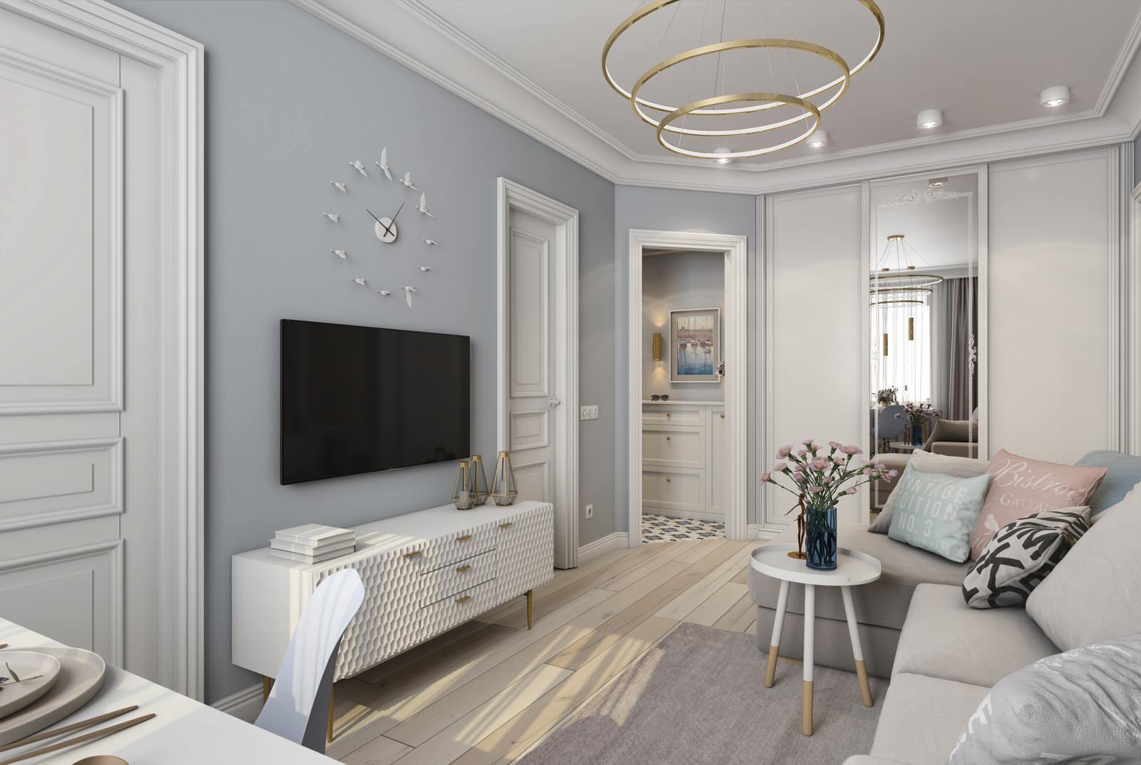 Квартира в современном классическом стиле