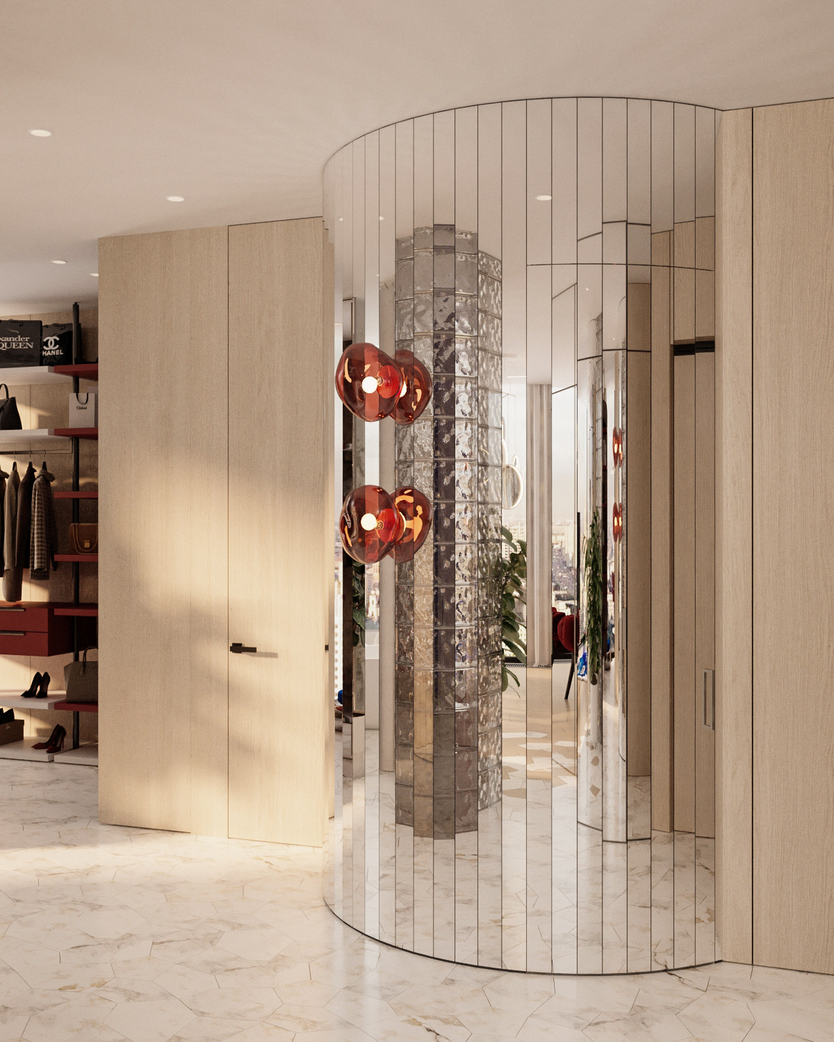 Квартира в стиле фотостудии без единой стены