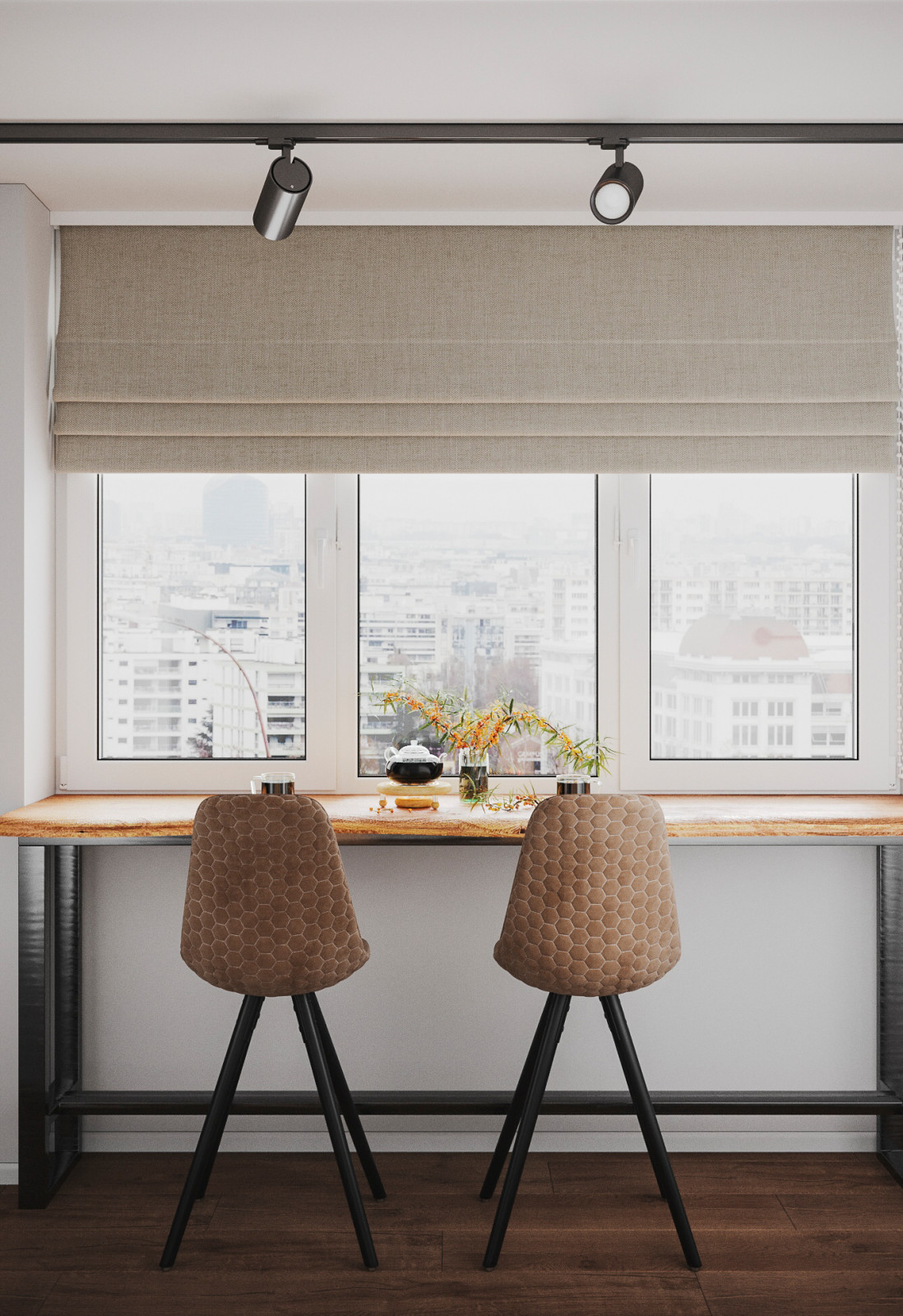 Скандинавский стиль для двухкомнатной квартиры, Народный бульвар