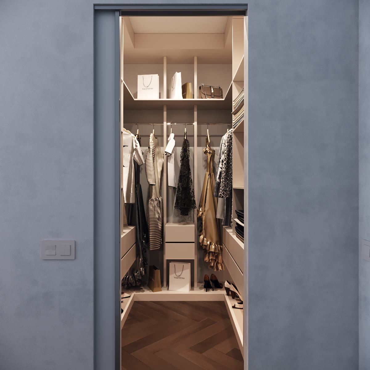 Дизайн интерьера двухкомнатной квартиры 73 м2