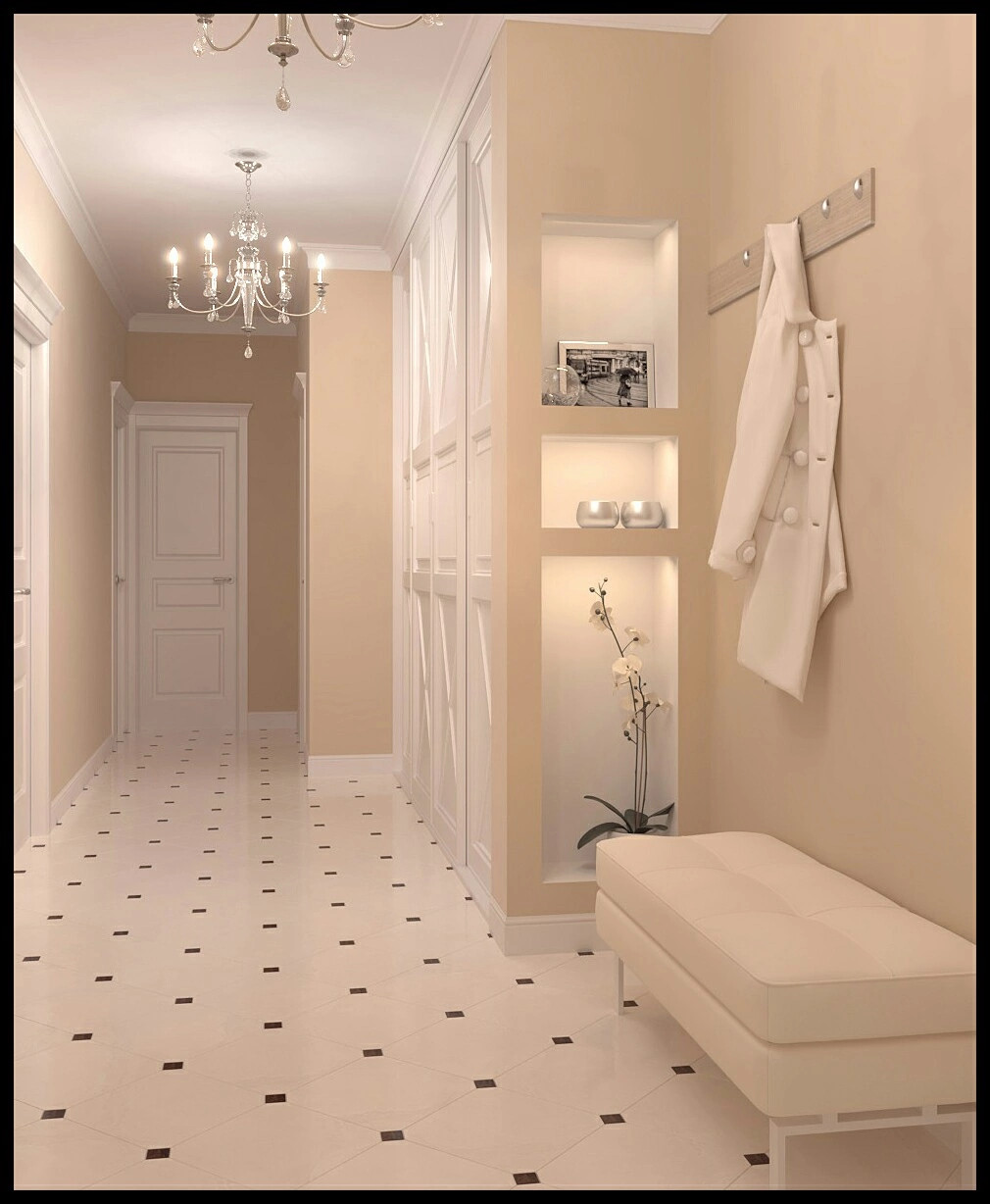 Дизайн интерьера квартиры в Москве в классическом стиле