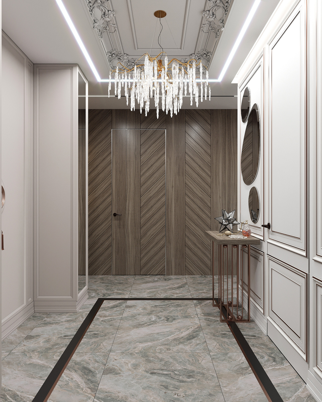 Интерьер квартиры ЖК "КУТУЗОВСКИЙLIFE" 105м2 г. Москва
